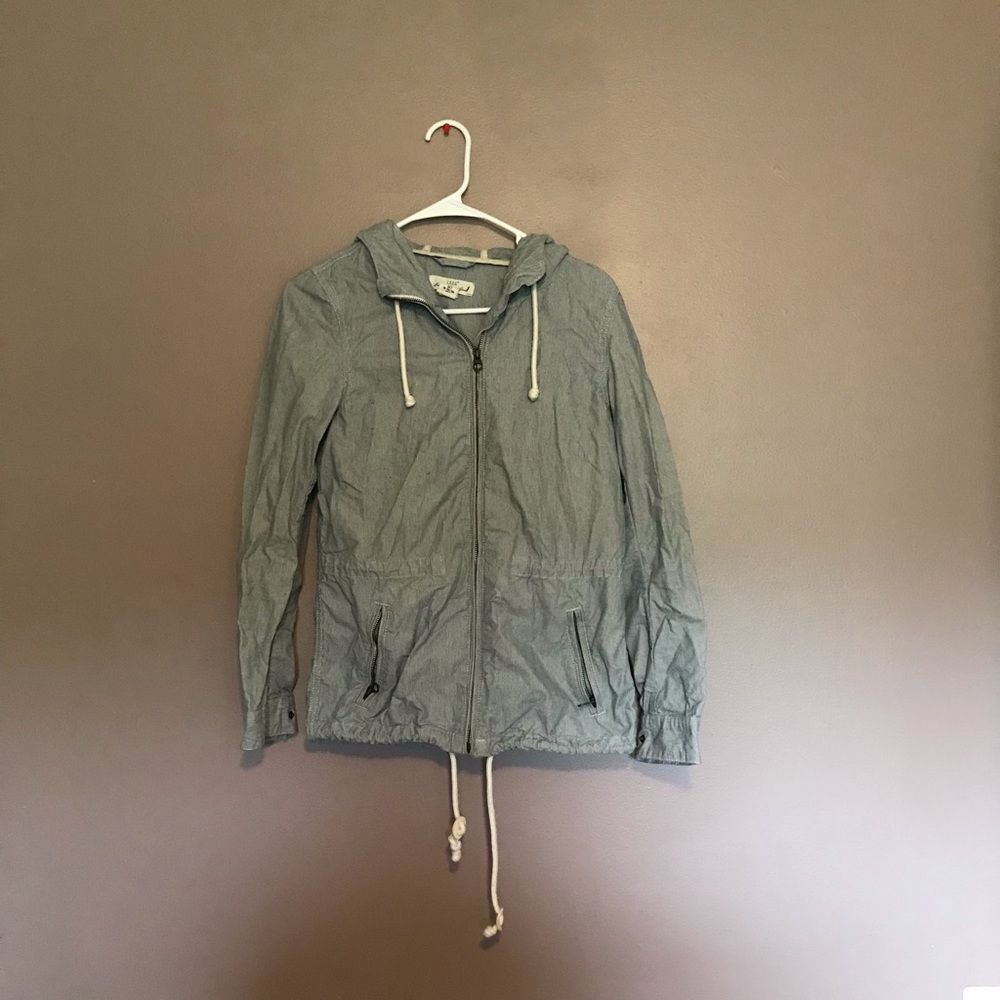 Blue/White Spring Zip-up jacket